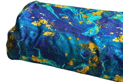 Click to order custom made items in the Ocean Gold fabric